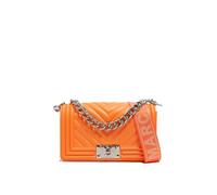 MARC ELLIS Borsa a Mano Elegante PVC Resistente Arancione Scuro Argento Uso Quotidiano