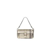 MARC ELLIS Borsa a spalla da donna In Vera pelle Made in Italy 30x15x11 cm ELEKTRA_BL Platino