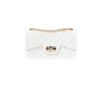 MARC ELLIS Borsa a tracolla Flat Falcon bianca da donna. Questa elegante borsa a tracolla in gomma dal design trapuntato è perfetta per chi ama lo stile raffinato con un tocco moderno. Il m