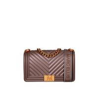 Marc Ellis borsa Flat M in gomma trapuntata marrone oro UNI