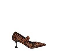 Marc Ellis decollete in cavallino animalier marrone nero