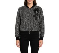 Marc Ellis giubbino bomber con paillettes nero argento