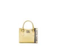 Marc Ellis New York Borsa a mano da donna Rubber 100% Rubber 19x15x10 cm Giallo e Argento Opaco