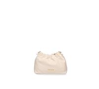 Marc Ellis New York Borsa a spalla da donna In Vera pelle Made in Italy 21x16,5x7,5 cm Latte e Oro