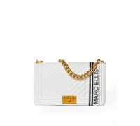 Marc Ellis New York Borsa a spalla da donna Rubber 100% Rubber 25x15x8 cm Bianco e Rame