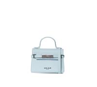 MARC ELLIS New York Borsa a spalla da donna Textile Polyurethane 19x11x6,5 cm Cielo e Argento