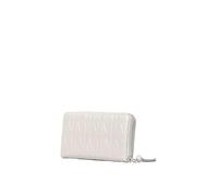 MARC ELLIS New York Portafoglio da donna Textile Polyurethane 19,5x9,5x3,5 cm Bianco e Argento