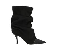 Marc Ellis stivali alti a punta in suede nero 40