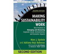 Marc J. Epstein Adriana Rejc Buhova Making Sustainability Wor (Copertina rigida)