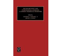 Marc J. Epstein January Effect and Other Seasonal Anomalies (Copertina rigida)
