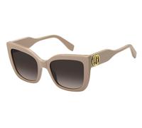 Marc Jacobs Donna MARC 811/S 10A/HA Occhiali da sole Acetato Beige Marrone Squadrata Normale Sfumato