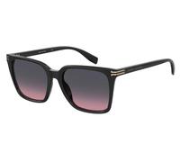 Marc Jacobs Donna MJ 1094/S 807/FF Occhiali da sole Acetato Nero Grigio rosa Squadrata Sfumato