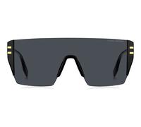 Marc Jacobs MARC 712/S 807/IR Unisex Shield Sunglasses - Black Frame, Grey Lenses