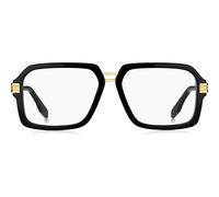 Marc Jacobs MARC 715 807 Men's Eyeglasses - Black Acetate Frame, Gold Accents