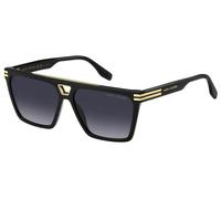 Marc Jacobs Uomo MARC 717/S 807/9O Occhiali da sole Acetato Nero Grigio Squadrata Normale Sfumato