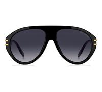 Marc Jacobs Marc 747/s Occhiali Da Sole Uomo Nero Pilot Grigio 58mm