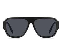 Marc Jacobs Marc 756/s Occhiali Da Sole Uomo Nero Rettangolari Grigio 58mm