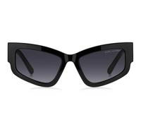 Marc Jacobs MARC 796/S 0WM/9O Women's Cat-Eye Sunglasses - Black/Beige Frame, Dark Grey Gradient Lenses