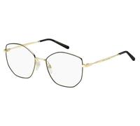 Marc Jacobs Donna MARC 741 RHL Montature da vista Metallo Oro / Nero Geometrica