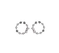 Marc Jacobs - Orecchini a Cerchio con Catena a Palline Monogram - - Accessories - Donna - Grigio - ONE SIZE