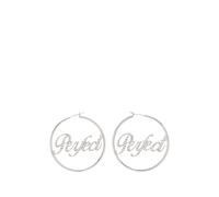 Marc Jacobs - Orecchini a cerchio 'Perfect' Script - - Accessories - Donna - Grigio - ONE SIZE