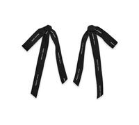Marc Jacobs - Orecchini a clip in gros-grain con logo stampato The Ribbon - - Accessories - Donna - Nero - ONE SIZE