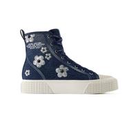 Marc Jacobs, ,Shoes ,Donna ,Blu ,36 EU The Sequin Daisy Denim High Top Sneaker