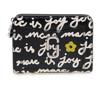 MARC JACOBS THE MINI COMPACT WALLET BLACK MULTI