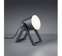 MARC LAMPADA DA TAVOLO CON PIEDI DI LEGNO NERO H. 21CM 1 LUCE ATTACCO E27