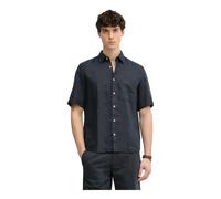 Marc O'Polo - Camicia a Maniche Corte in Lino - - Shirts - Uomo - Blu - XL