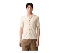 Marc O'Polo - Camicia in lino a maniche corte con lavorazione a coste - - Shirts - Uomo - Beige - M