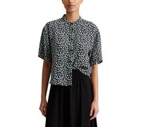 Marc OߴPolo Denim Donna Camicia a Maniche Corte con Colletto alla Coreana Cropped, Multicolore (Dark Grey Multi 02), S