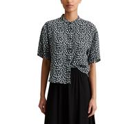 Marc OߴPolo Denim Donna Camicia a maniche corte con colletto alla coreana cropped, Multicolore (Dark Grey Multi 02), M
