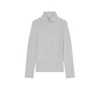 Marc OߴPolo Denim Donna Maglietta a Maniche Lunghe con Collo Alto a Righe, Bianco (Offwhite Multi 01), S