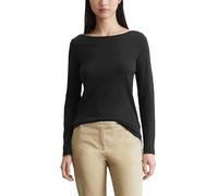 Marc OߴPolo Denim Donna Maglietta a Maniche Lunghe in Cotone bio con Scollo a Barca, Nero (Black), L