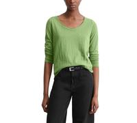 Marc OߴPolo Denim Donna Maglietta a maniche lunghe in cotone bio con scollo a V, Verde (Herbal Garden), XXS