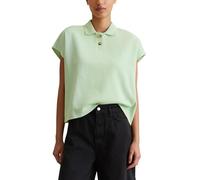 Marc OߴPolo Denim Donna Maglietta Polo a Maniche Corte in Cotone bio Wide Fit, Verde (Mint Mist), S