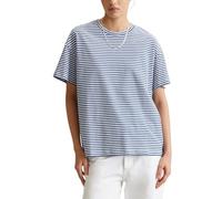 Marc OߴPolo Denim Donna T-Shirt in Cotone bio a Righe, Blu (Medium Blue Multi 03), M