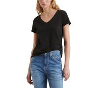 Marc OߴPolo Denim Donna T-Shirt in Cotone bio con Scollo a V, Nero (Black), XL