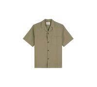 Marc OߴPolo Denim Uomo Camicia a maniche corte in cotone bio regular fit, Verde (Dusky Green), S