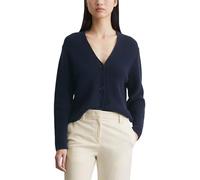 Marc OߴPolo Donna Cardigan in cotone bio con scollo a V, Blu (Night Sky), M