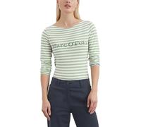 Marc OߴPolo Donna Maglietta a maniche lunghe in cotone bio a righe, Multicolore (Multi), L