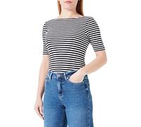 Marc OߴPolo Donna T-Shirt con Scollo a Barca a Righe, Multicolore (Multi/Night Sky), S