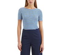 Marc OߴPolo Donna T-Shirt in Cotone bio a Righe, Multicolore (Multi/Shiny Blue), M