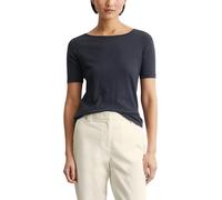 Marc OߴPolo Donna T-Shirt in Cotone bio con Scollo a Barca, Blu (Manic Midnight), XXL