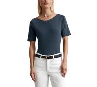 Marc OߴPolo Donna T-Shirt in Cotone bio con Scollo a Barca, Blu (Muted Blue), XXL