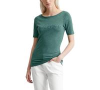 Marc OߴPolo Donna T-Shirt in Cotone bio con Scollo a Barca, Verde (Summer Pine), M