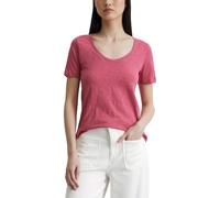 Marc OߴPolo Donna T-shirt in cotone bio con scollo a V, Rosa (Blushed Pink), M