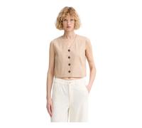 Marc O'Polo - Gilet in Lino Misto - - Jackets - Donna - Beige - L