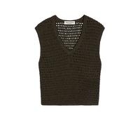 Marc O'Polo - Gilet lavorato a maglia con scollo a V - - Knitwear - Donna - Marrone - S